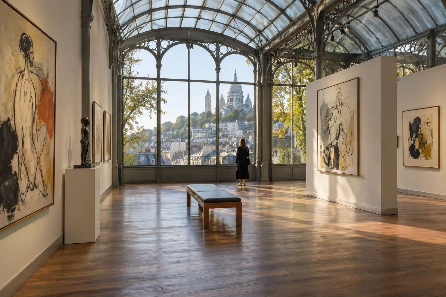 Illustration : Un espace d’exposition inspiré de Montmartre