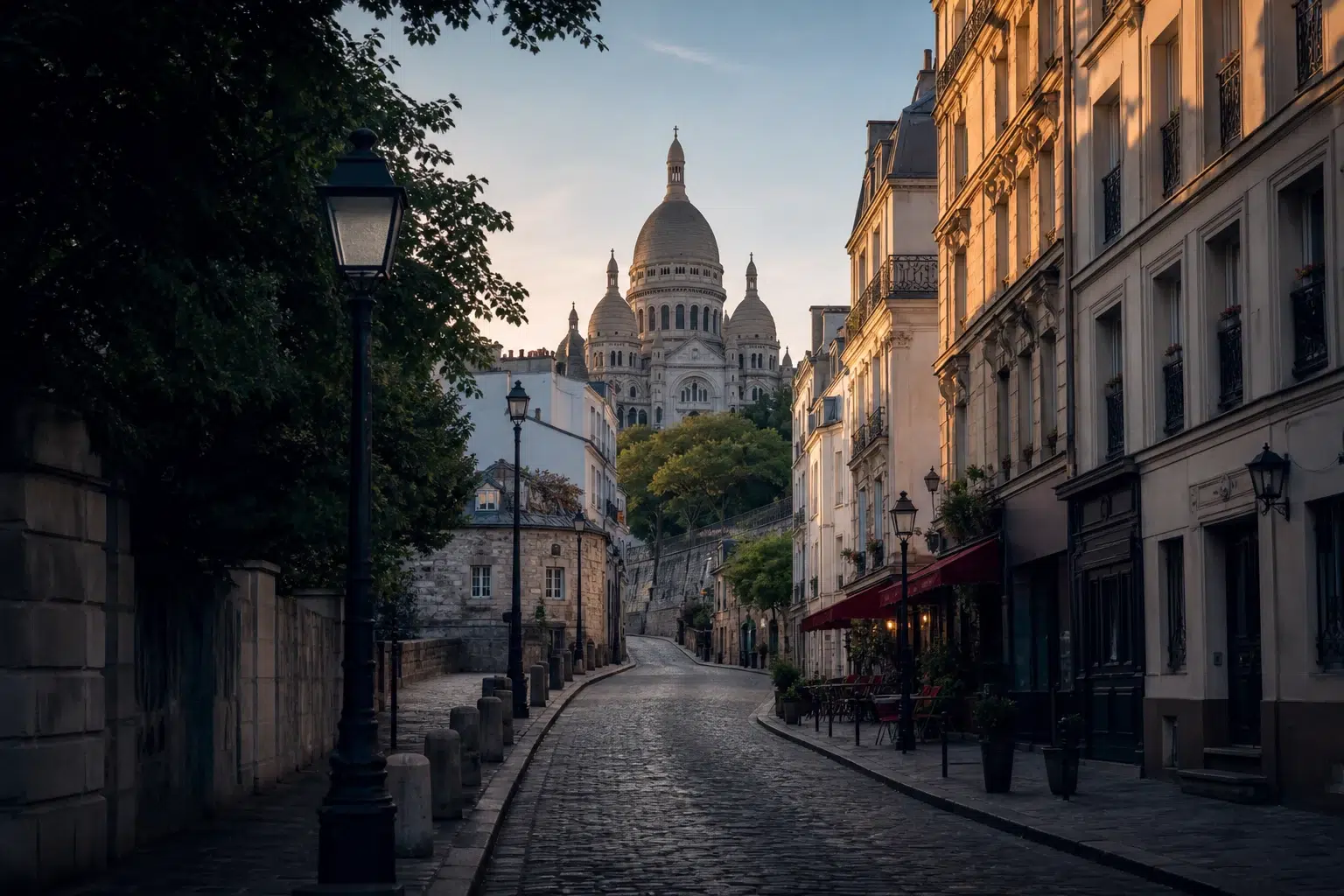Visuel éditorial du Sacré-Cœur et de Montmartre