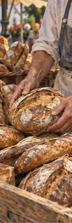 Illustration éditoriale : Boulangeries et pauses à emporter