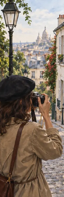 Illustration éditoriale : Photographier sans gêner